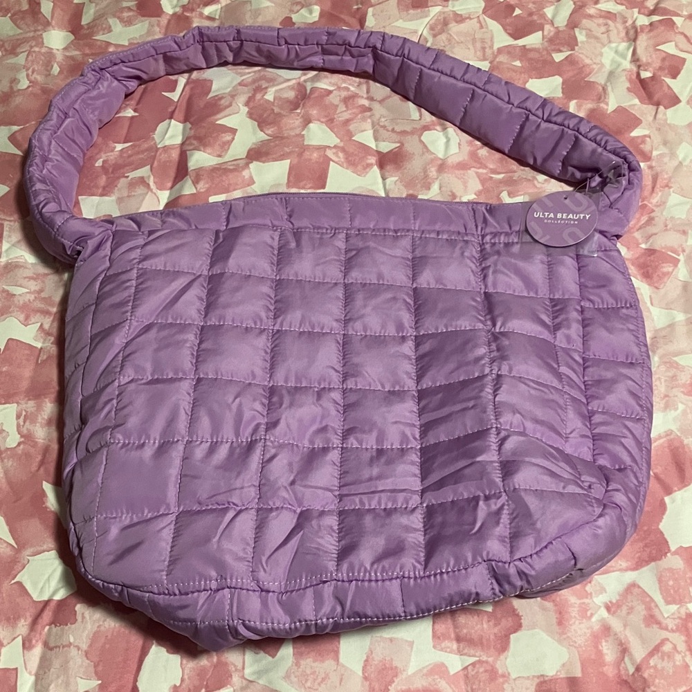 Ulta Beauty Lavender Quilted Shoulder Bag NWT!!